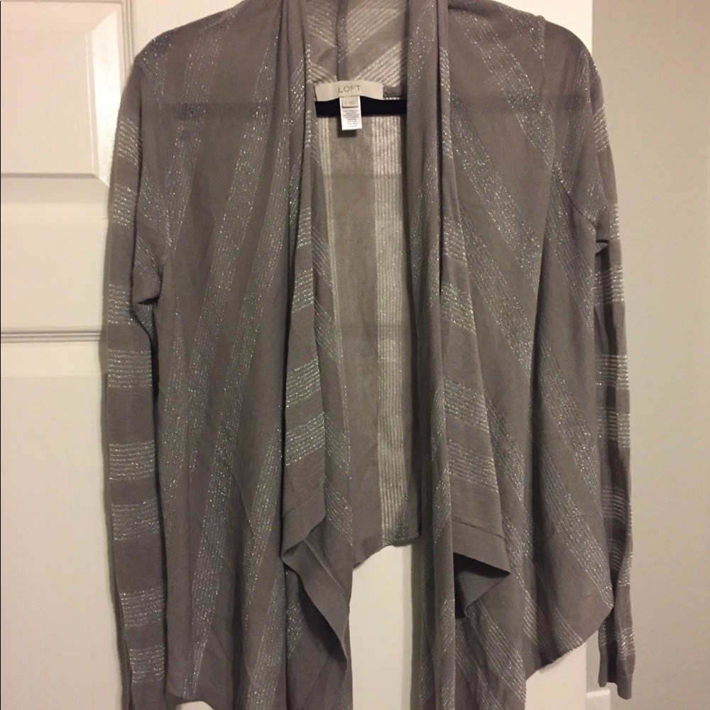 NWOT Silver Sheer Cardigan